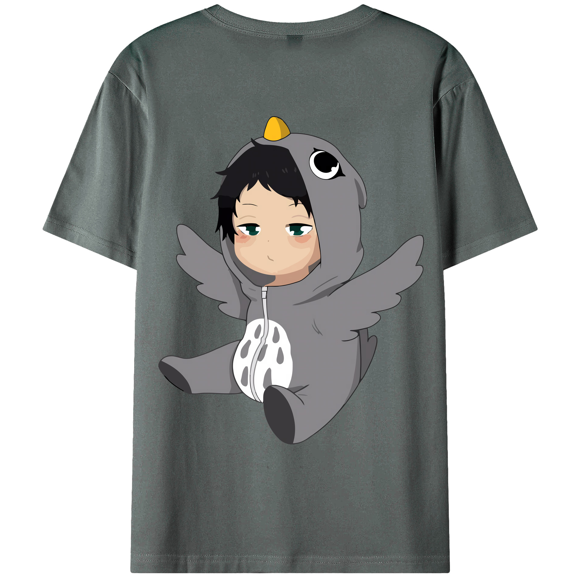 （画像用） ハイキュー!! Haikyu!! 綿100％ メンズ半袖Tシャツ（バックプリント） 通気性